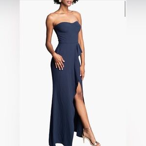 Dress The Population, Kai Stretch Crepe Strapless Gown, XS